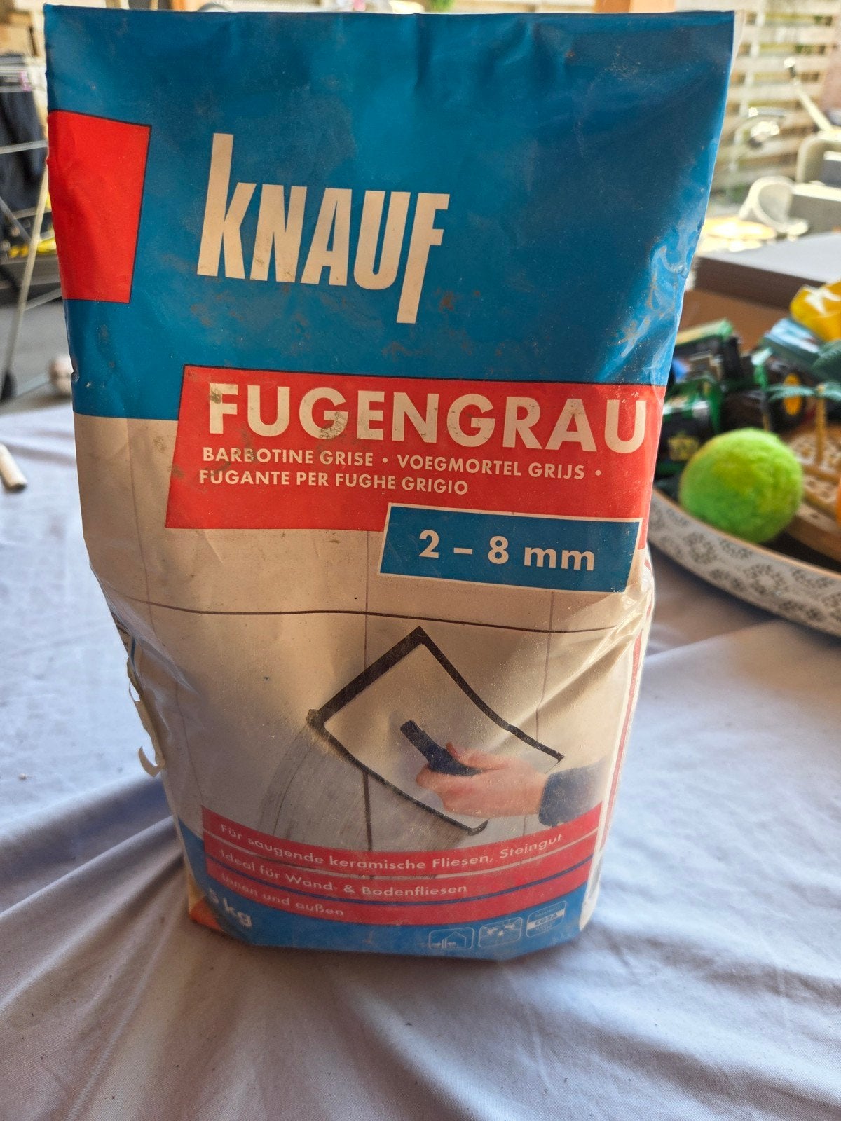 Knauf Voegmortel Grijs 2-8 mm - FUGENGRAU, Doe-het-zelf en Verbouw, Tegels, Ophalen of Verzenden