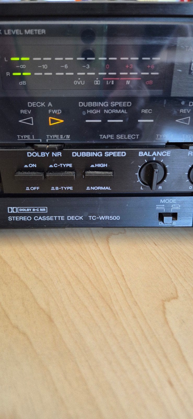 Sony TC-WR500 Stereo Dubbel Cassette Deck Japan Dolby C, Audio, Tv en Foto, Cassettedecks, Ophalen of Verzenden, Dubbel, Sony