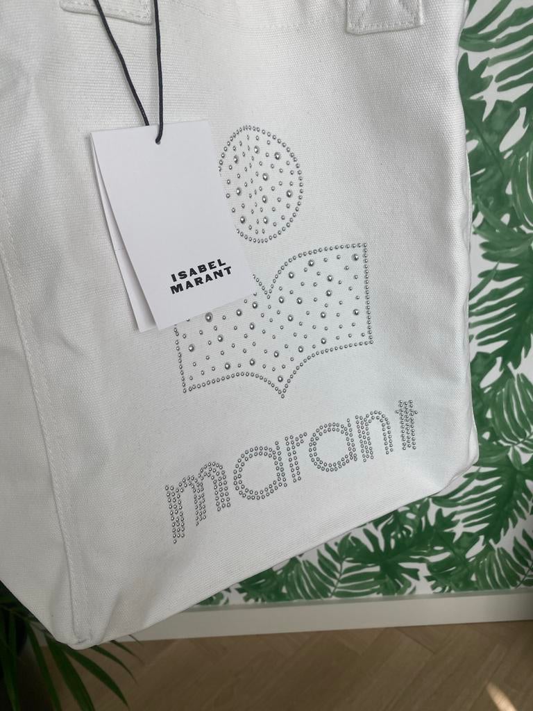 Isabel Marant Yenky tas wit met studs, Sieraden, Tassen en Uiterlijk, Tassen | Damestassen, Nieuw, Shopper, Wit, Verzenden