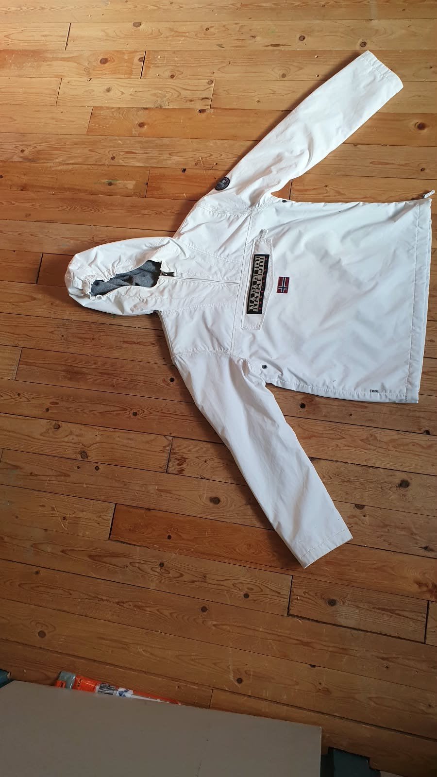 Napapijri Anorak Jas Maat 164 - Wit, Wit, Overige maten, Ophalen of Verzenden, Napapijri