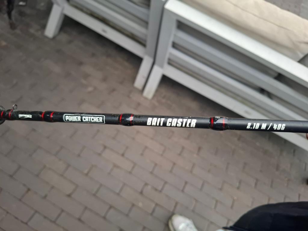 Power Catcher Bait Caster Werphengel 2.10M / 40G, Ophalen of Verzenden, Zo goed als nieuw, Werphengel