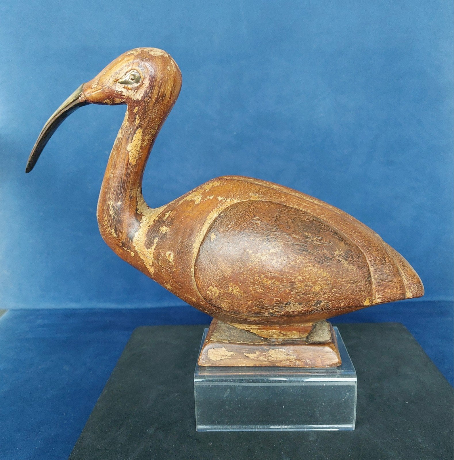 Houten Ibis Egypte, Antiek en Kunst, Verzenden