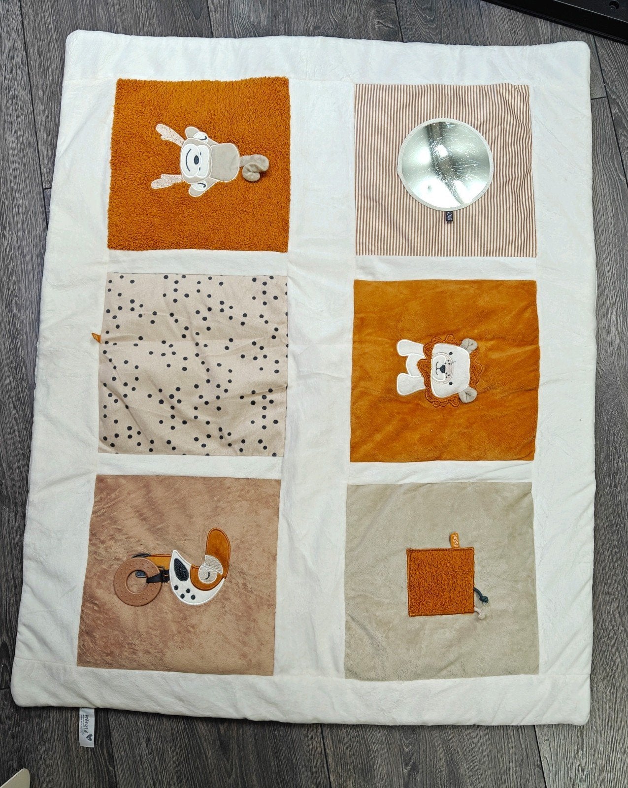 Prenatal Boxkleed Tiny wildlife 97x79cm, Ophalen of Verzenden, Zo goed als nieuw, Rechthoekig, Boxkleed