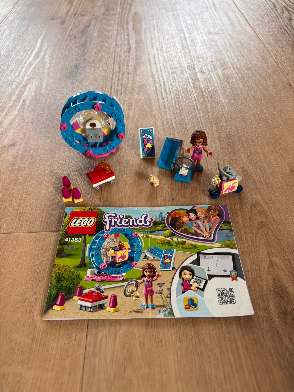 Lego Friends 41383 Olivia’s hamsterspeelplaats, Lego, Ophalen of Verzenden, Zo goed als nieuw, Complete set