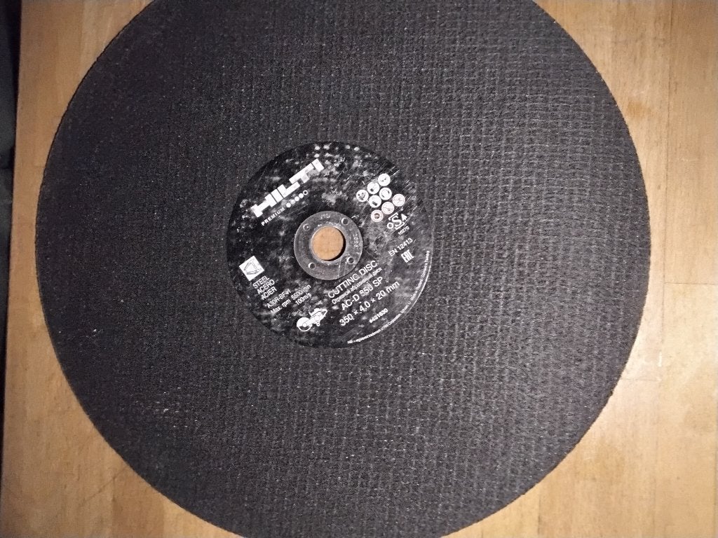 Slijpschijf 350 mm, Ophalen of Verzenden, Zo goed als nieuw, 1000 watt of meer, Rechte handslijpmachine