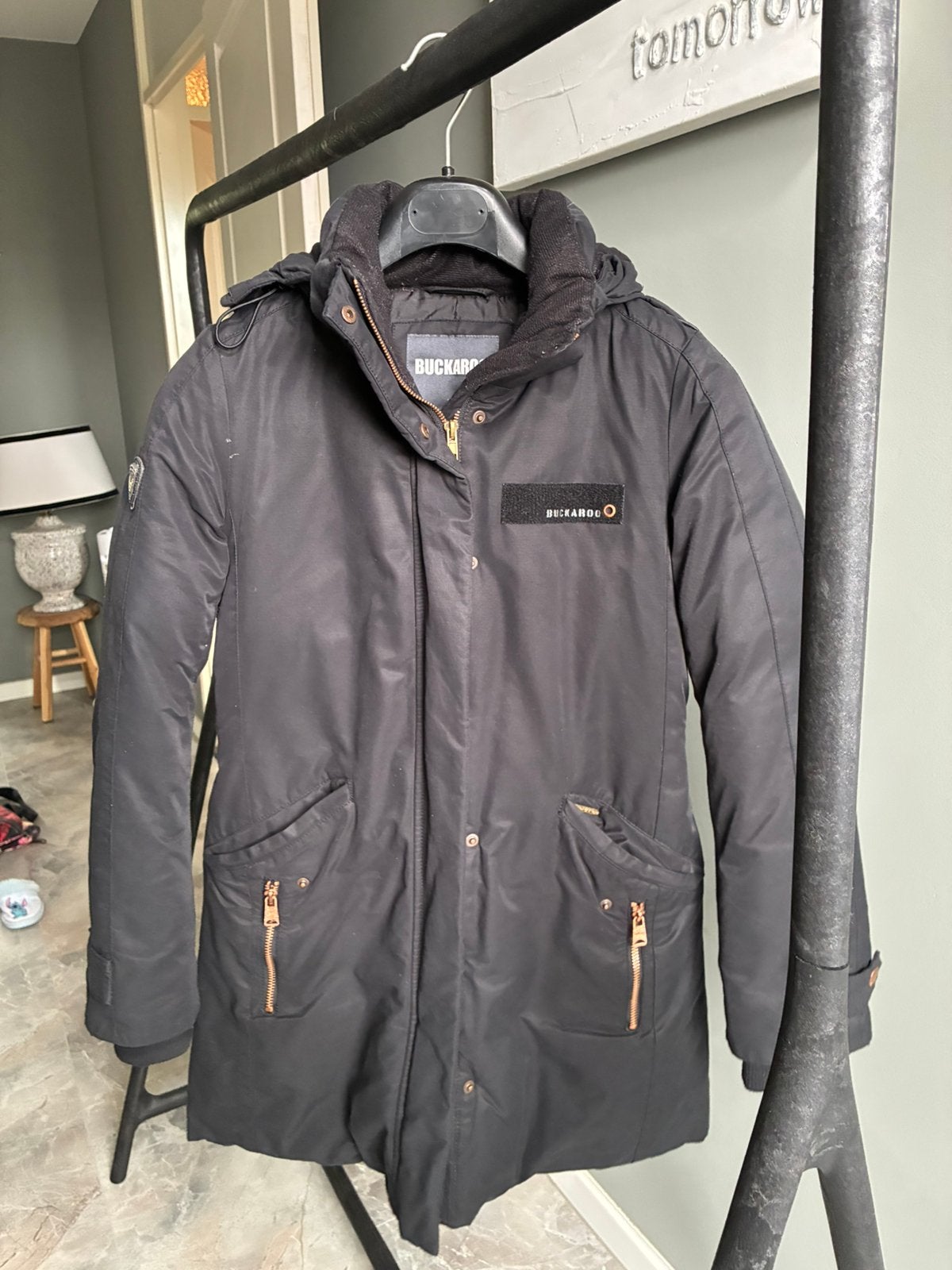 Buckaroo winterjas / parka zwart – maat XS, Kleding | Heren, Jassen | Winter, Ophalen, Zo goed als nieuw, Maat 46 (S) of kleiner