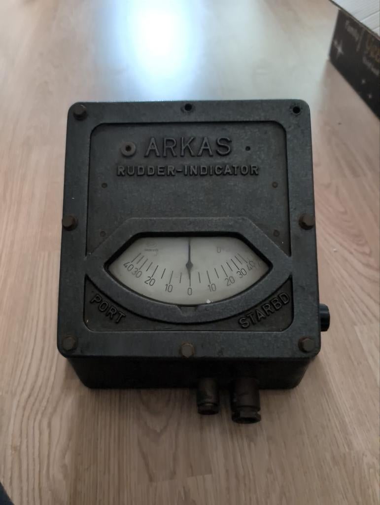 Arkas Roerstandaanwijzer - Vintage Scheepsinstrument, Ophalen