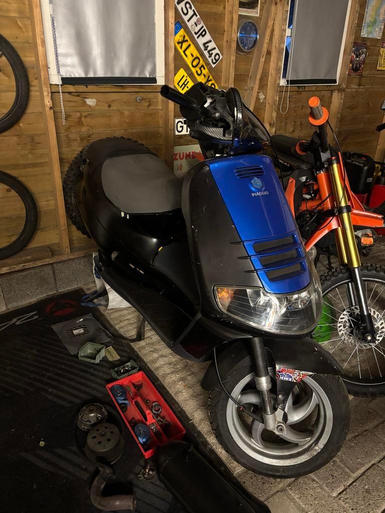Piaggio Skipper LX 125cc 2-takt frame - Zonder blok, Fietsen en Brommers, Scooters | Piaggio, Ophalen of Verzenden, Zo goed als nieuw
