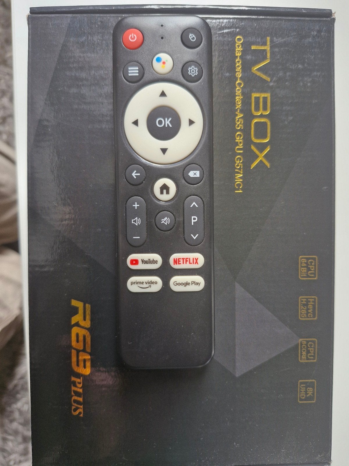 Android 14 tvbox R69+, Ophalen, Zo goed als nieuw, HDMI, Minder dan 500 GB