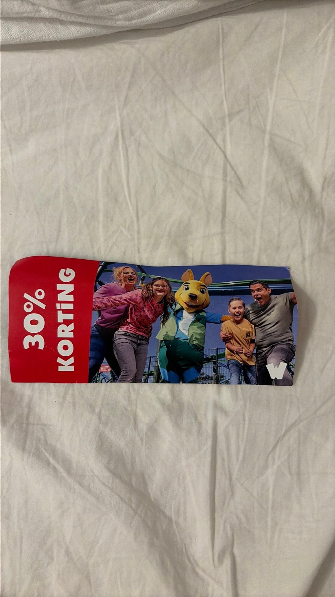 Walibi 30% korting, Eén persoon, Kortingsbon, Pretpark