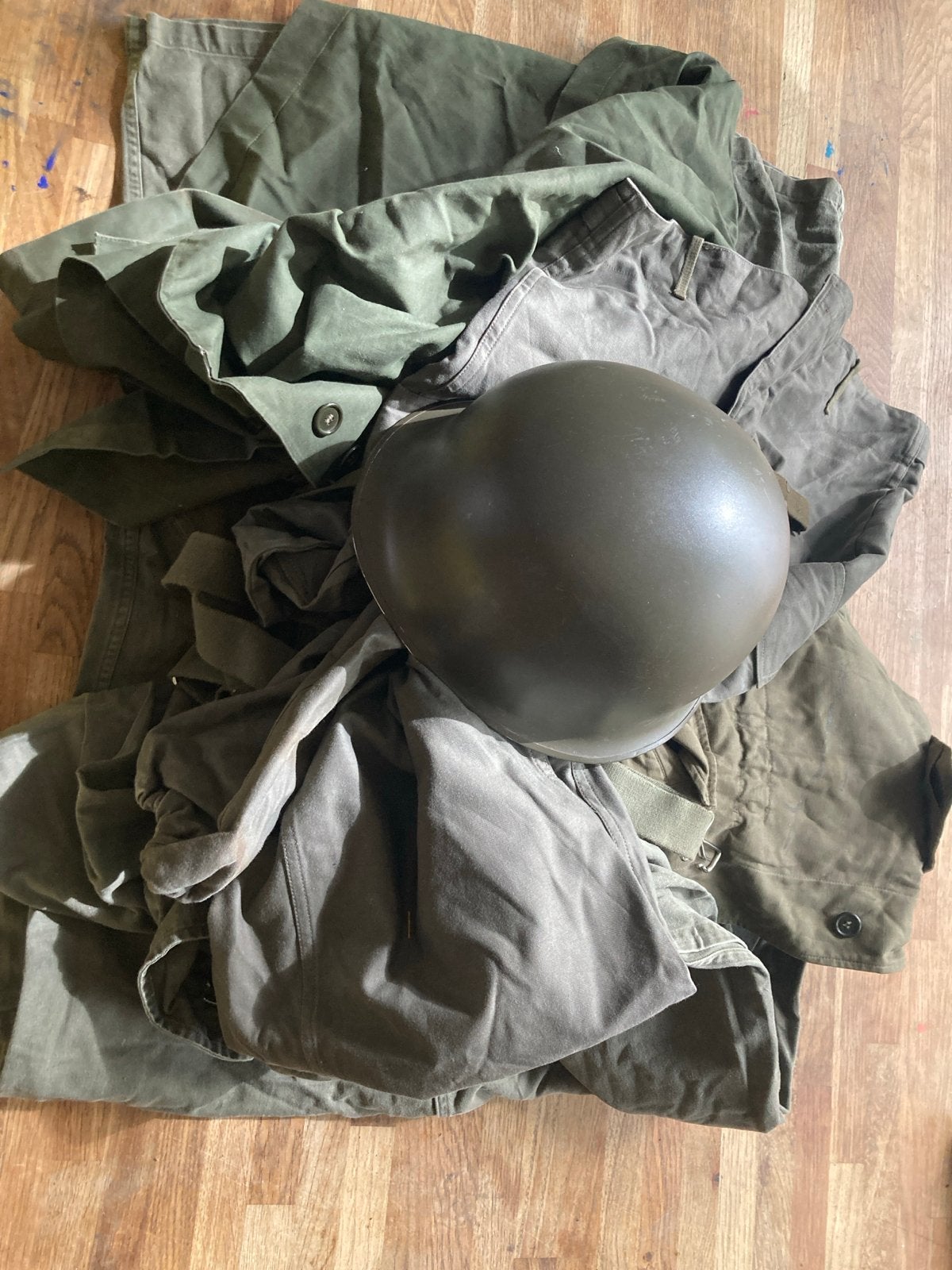 Lot Landmacht Uniform Stukken Koude Oorlog Jaren '70/'80, Verzamelen, Ophalen of Verzenden, Landmacht, Nederland, Kleding of Schoenen