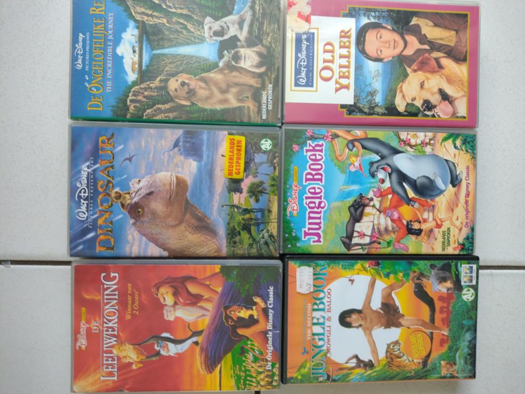 Disney VHS Banden Collectie: 6 Klassiekers, Cd's en Dvd's, VHS | Film, Gebruikt, Actie en Avontuur, Alle leeftijden, Ophalen of Verzenden