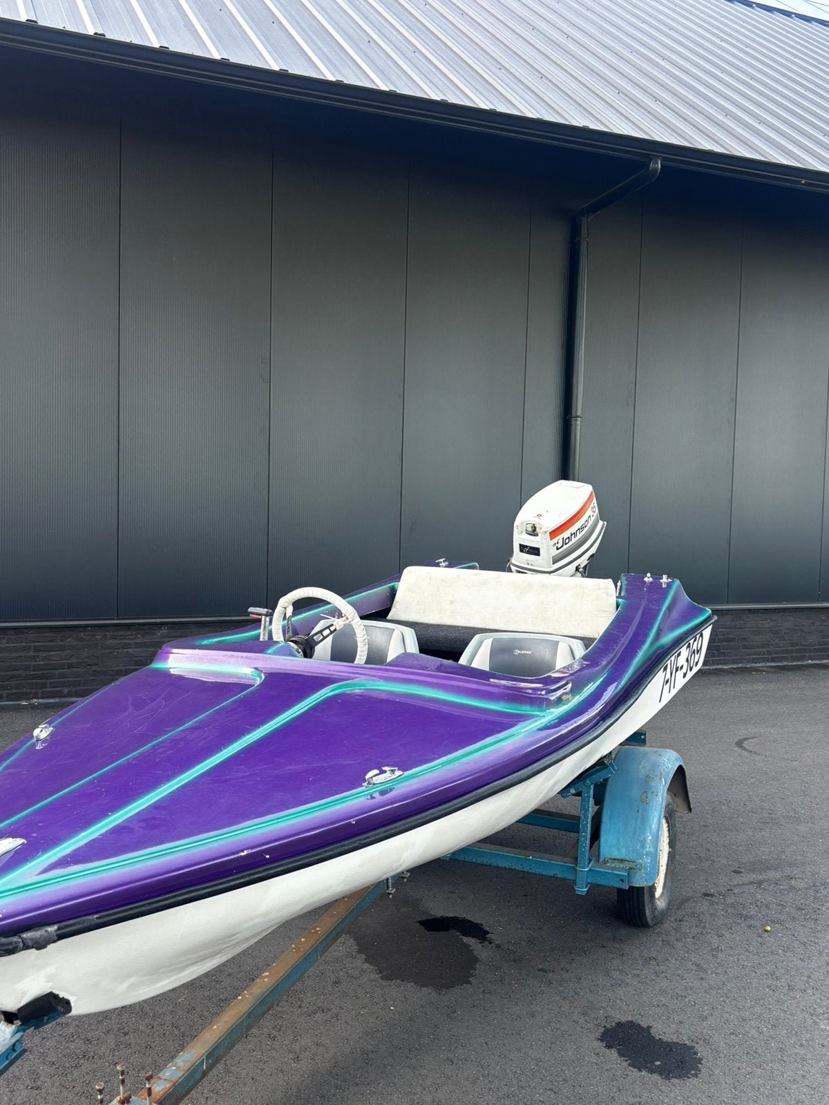 Te koop: Sportboot met Johnson 35 PK + trailer, Ophalen of Verzenden, Zo goed als nieuw