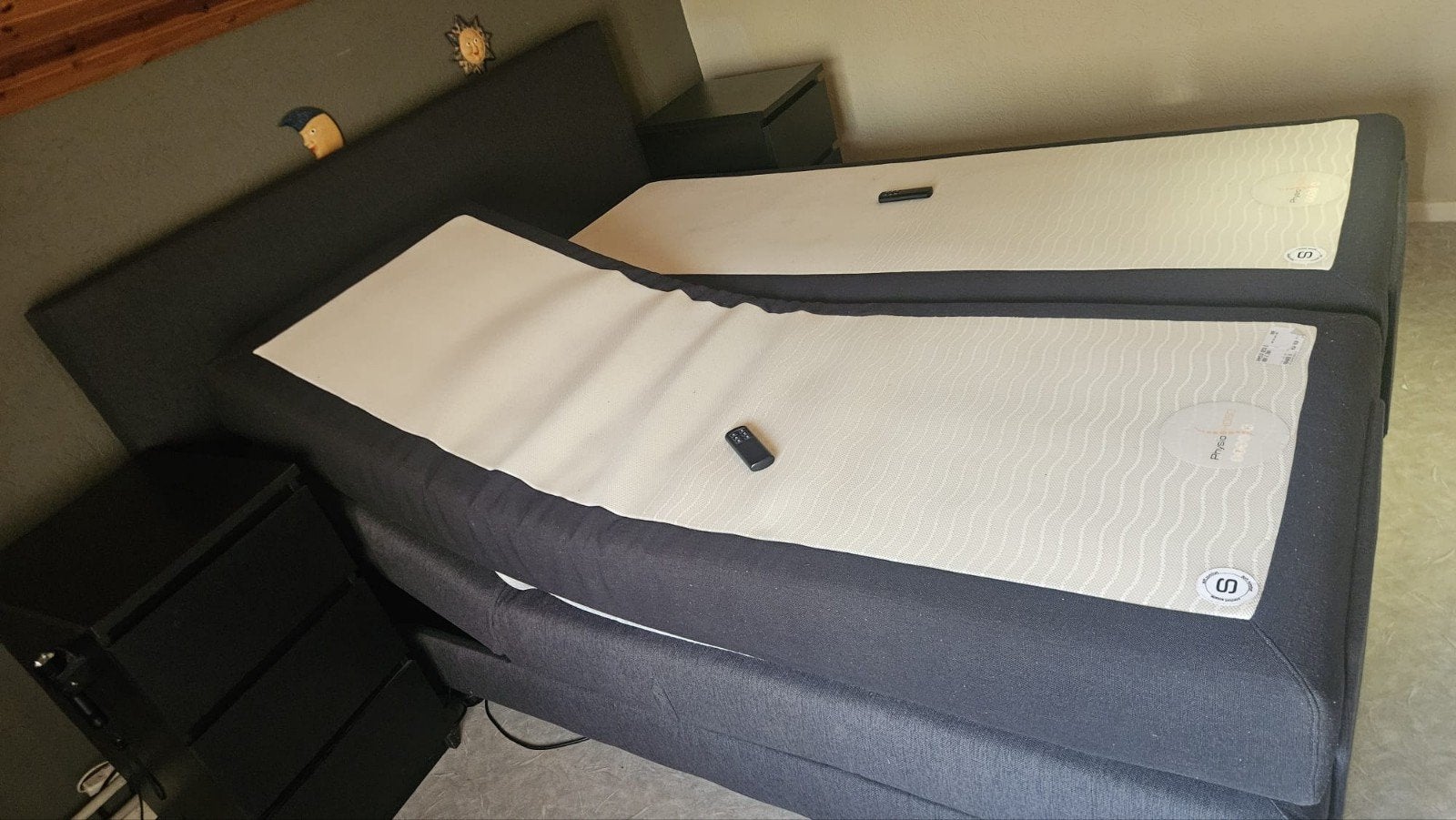 Verstelbaar Tweepersoons Boxspringbed - Zo goed als nieuw, Verstelbaar, Tweepersoons, Ophalen of Verzenden, Zo goed als nieuw