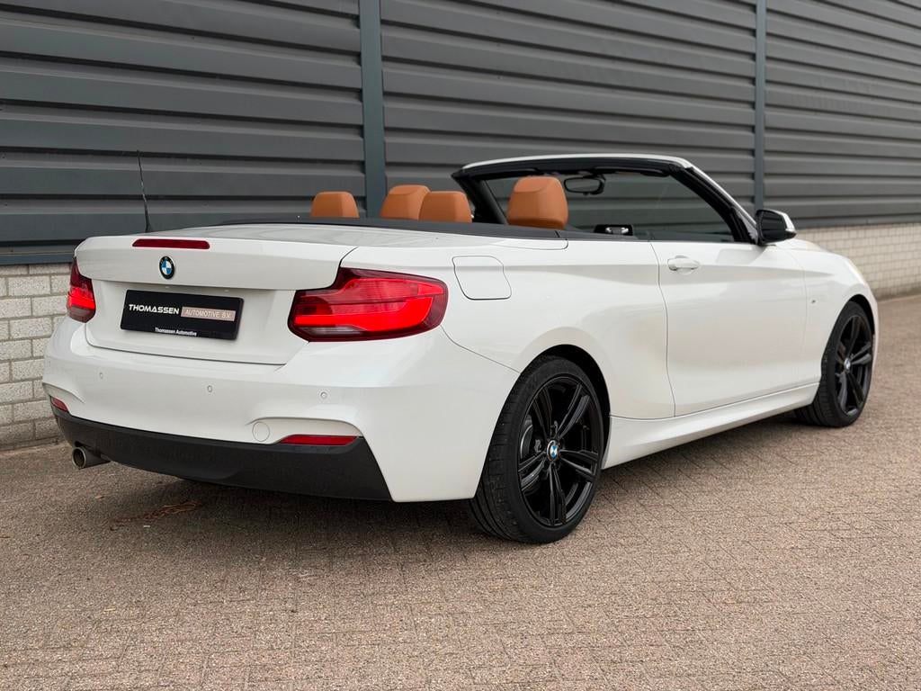 BMW 2-serie Cabrio 218i High Executive M Sport Xenon Navi, Auto's, BMW, Lichtsensor, Gebruikt, Euro 6, Cabriolet