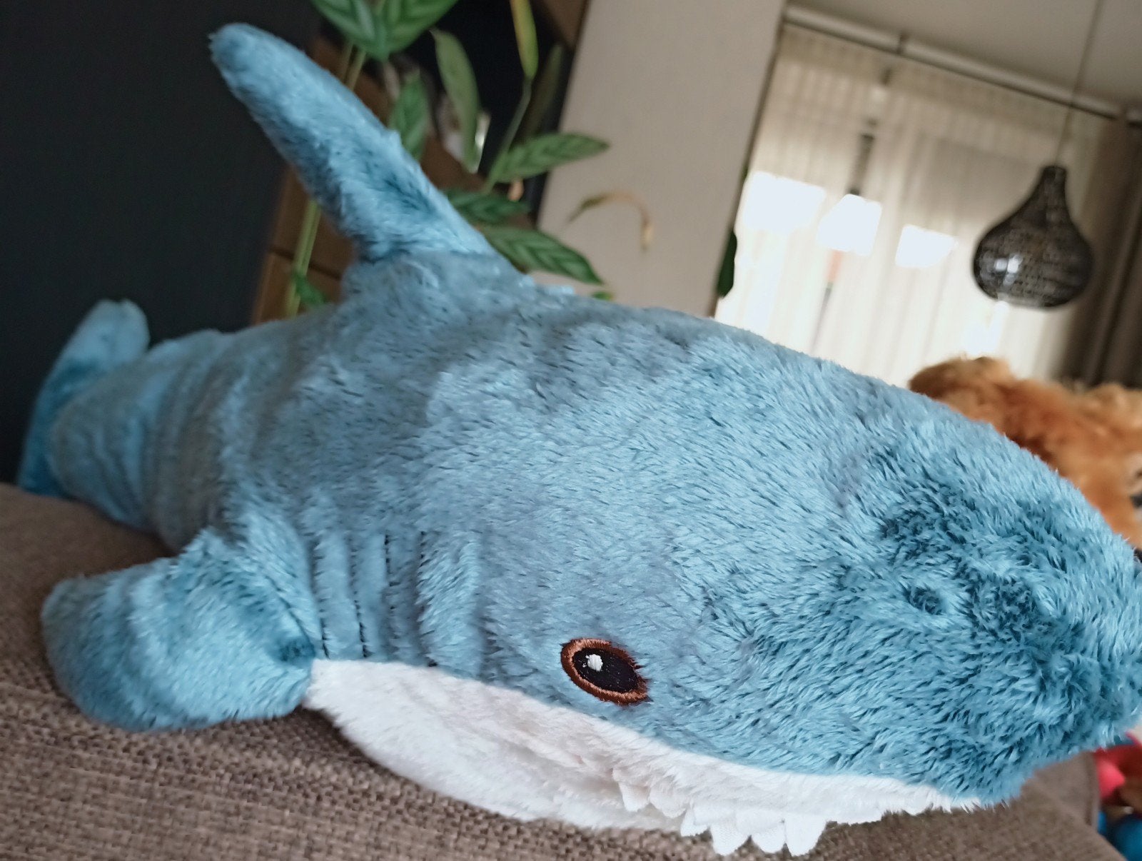 Ikea haai blåhaj, 55 cm, Kinderen en Baby's, Speelgoed | Knuffels en Pluche, IKEA, Overige typen, Blauw, Ophalen of Verzenden
