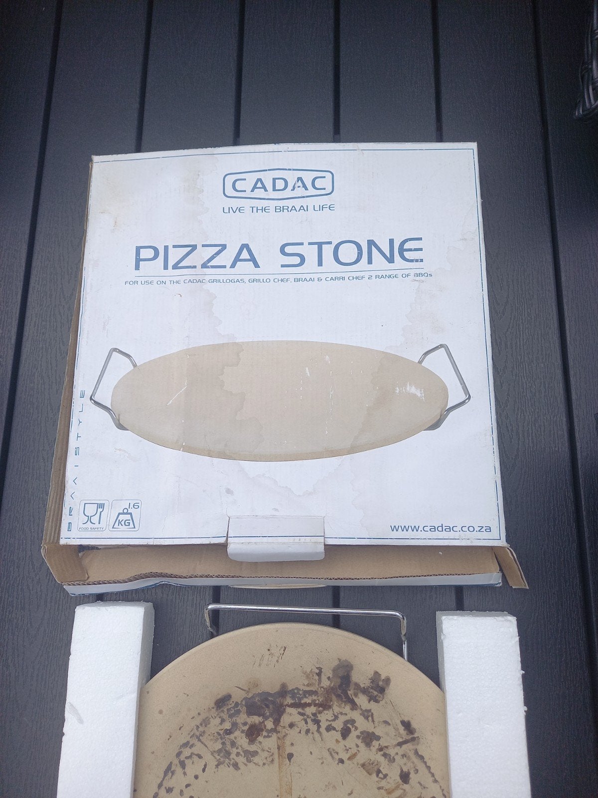 Cadac Pizzasteen 330mm - Gebruikt maar functioneel, Ophalen, Gebruikt, Cadac