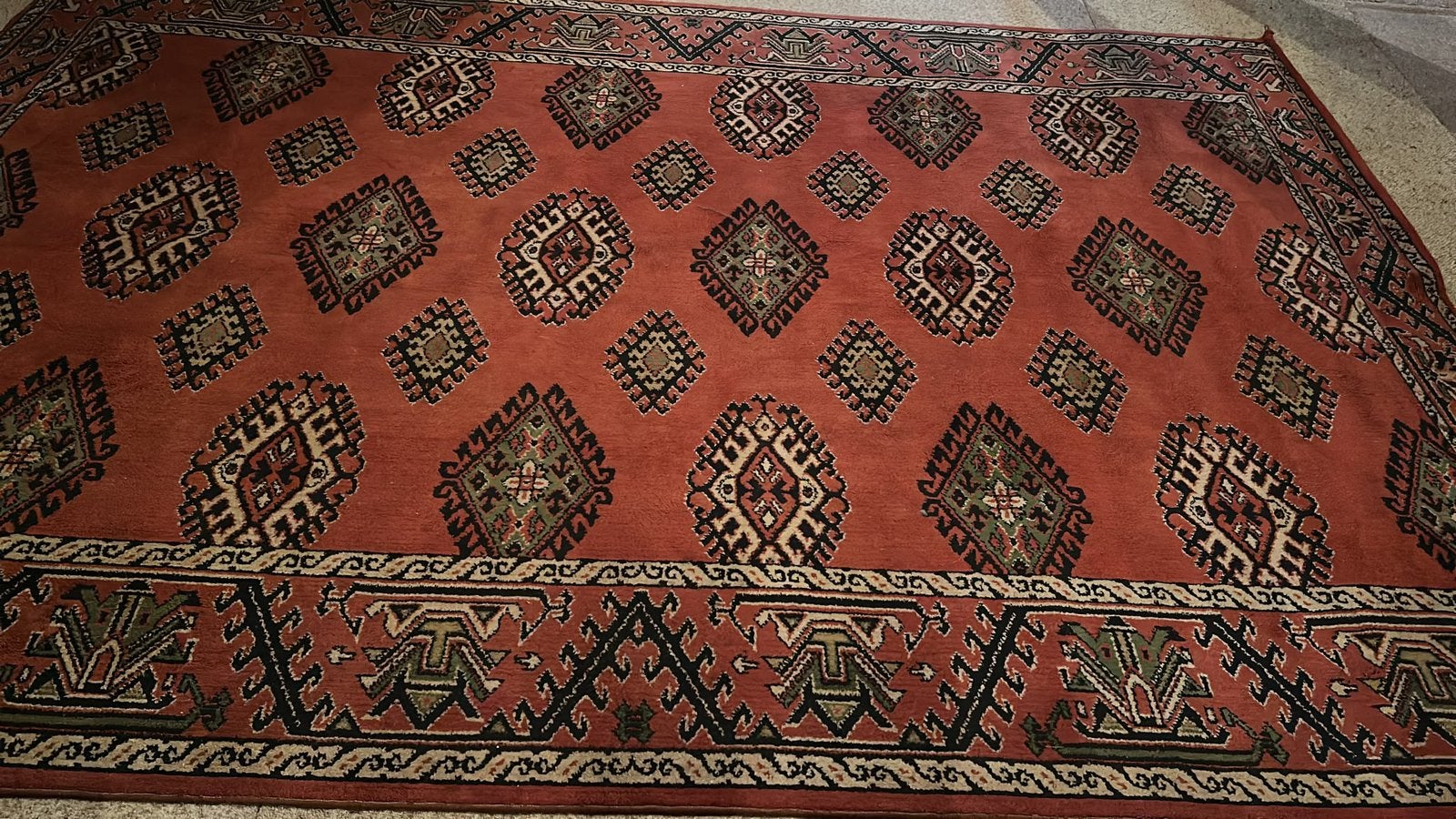 Prachtig handgeknoopt Perzisch tapijt - Rood met patronen, Ophalen, 150 tot 200 cm, 200 cm of meer, Zo goed als nieuw