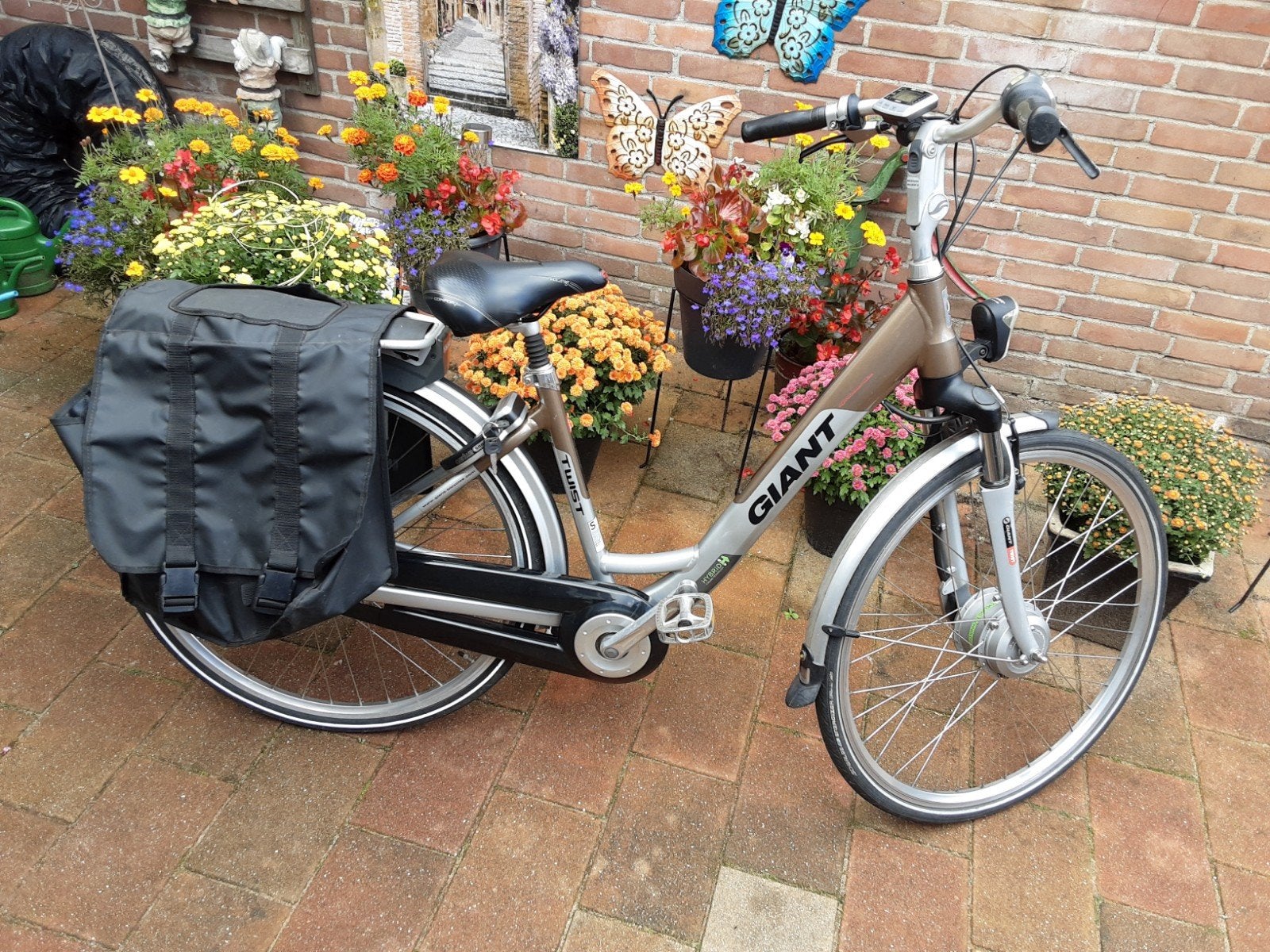 Giant Twist Go Double elektrische fiets met 3 accu's, 47 tot 51 cm, Ophalen, Gebruikt