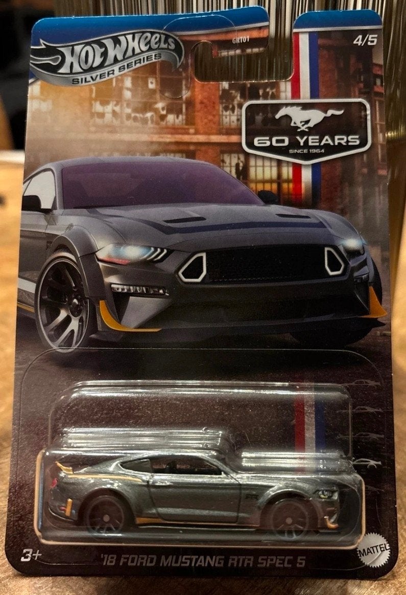 Hot Wheels '18 Ford Mustang RTR Spec 5 Silver Series, Ophalen of Verzenden, Nieuw, Auto