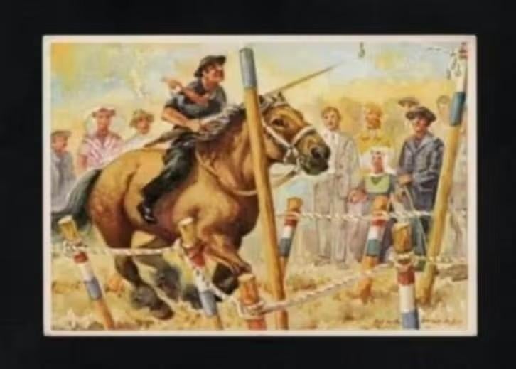 Ringsteken Zeeland Belgisch Paard Klederdracht v.d. Broecke, Ophalen of Verzenden, 1960 tot 1980, Ongelopen, Zeeland