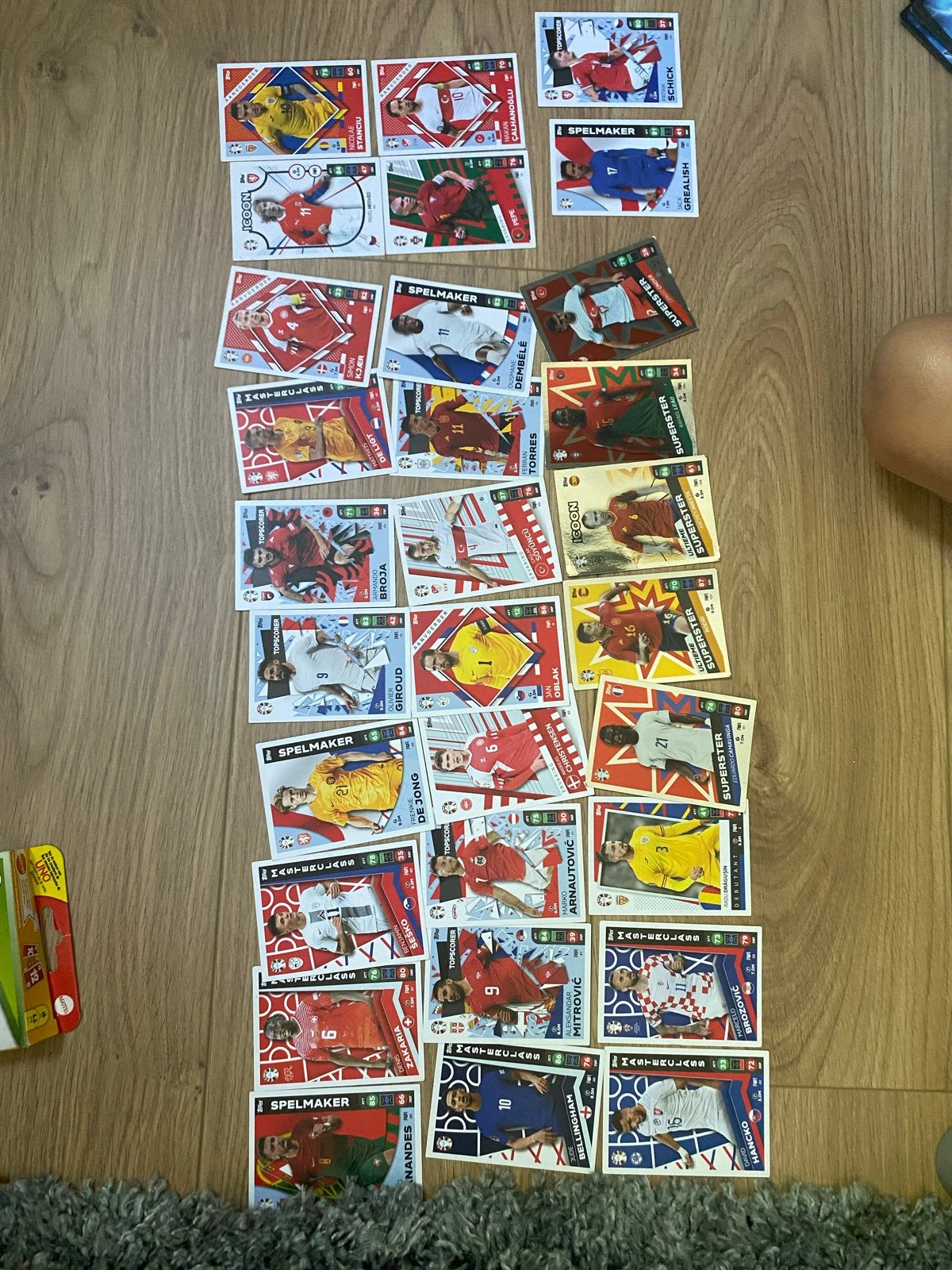 Grote collectie voetbalplaatjes - diverse series, Ophalen, Gebruikt, Meerdere kaarten