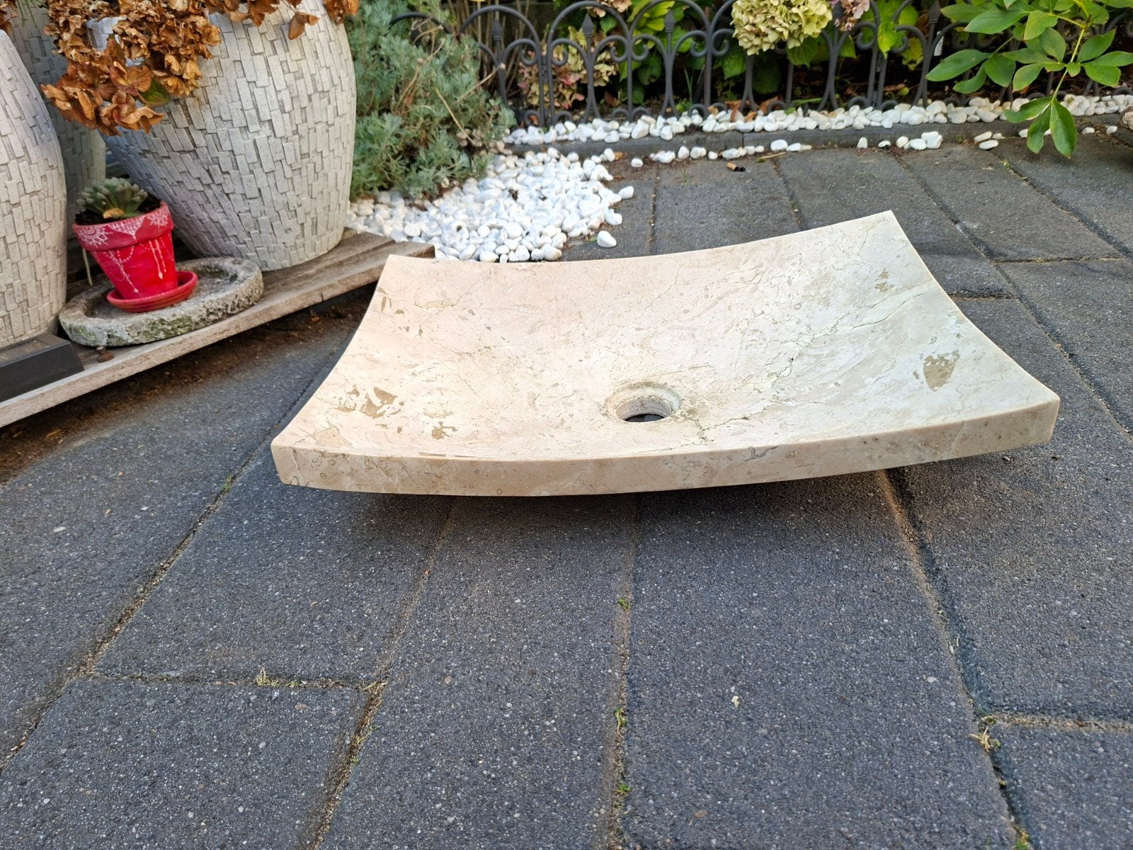 marmer wasbak, Ophalen, Wastafel