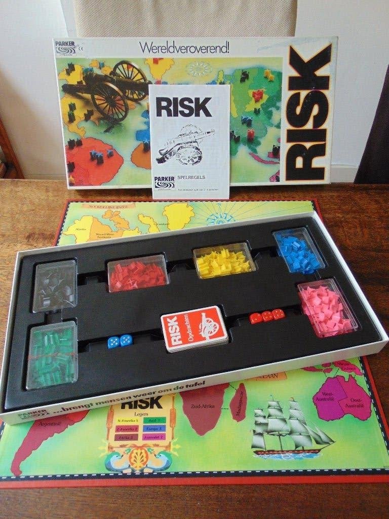 Vintage Risk Spel van Parker, Vijf spelers of meer, Ophalen of Verzenden, Gebruikt, Parker
