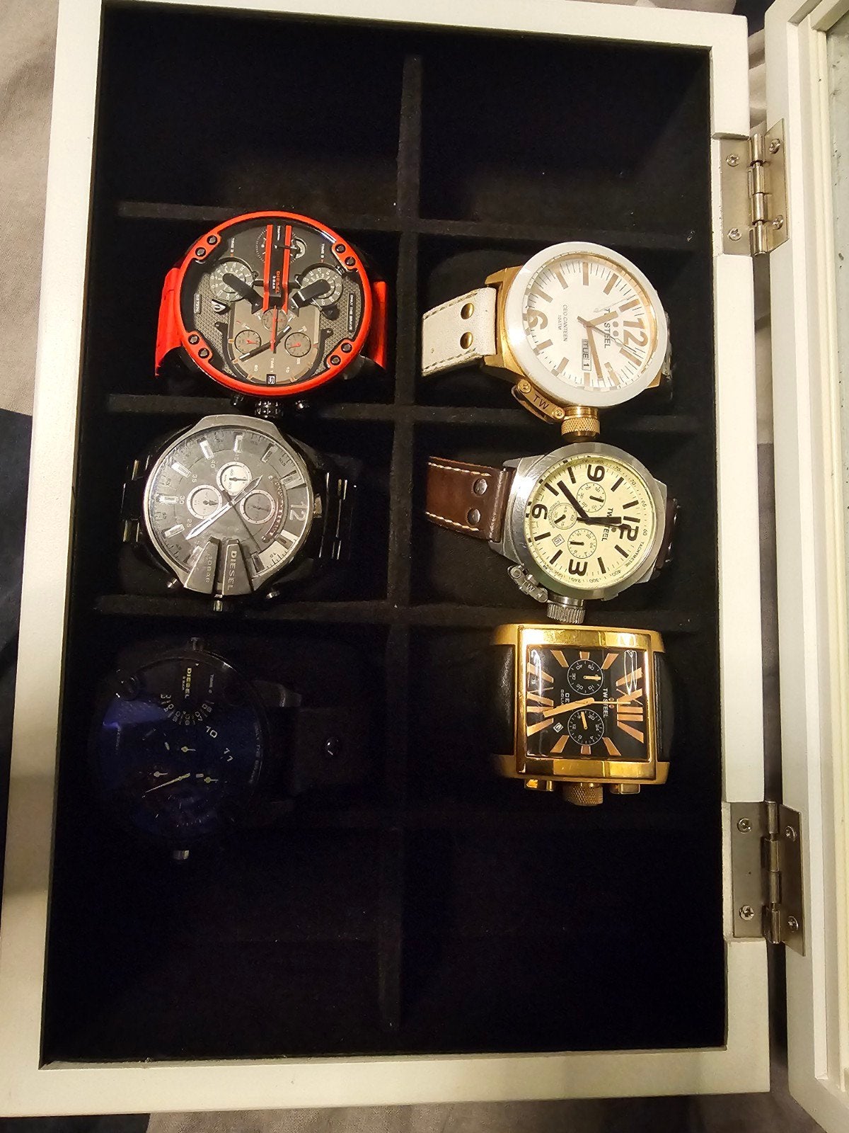 TW Steel en Diesel Horloges - Diverse Modellen, Ophalen of Verzenden, Gebruikt, Staal, Polshorloge