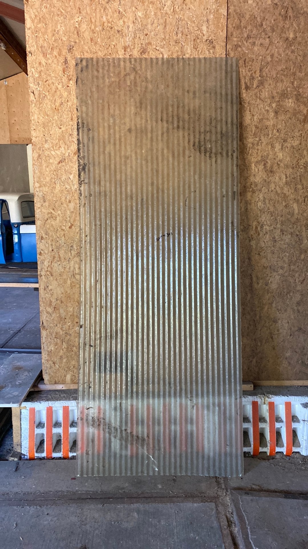 Plexie glas plaat, Doe-het-zelf en Verbouw, Platen en Panelen, Ophalen, Zo goed als nieuw