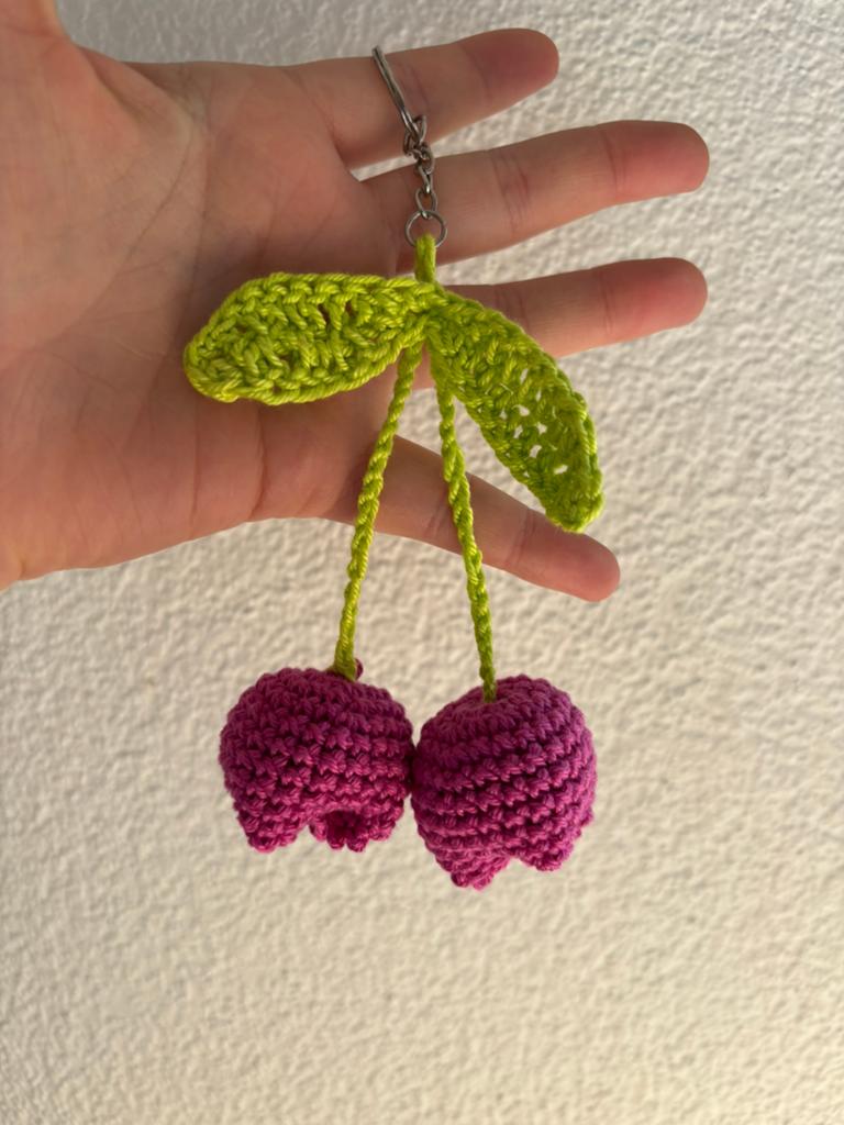 Tulpen sleutelhanger (gehaakt), Ophalen of Verzenden, Nieuw