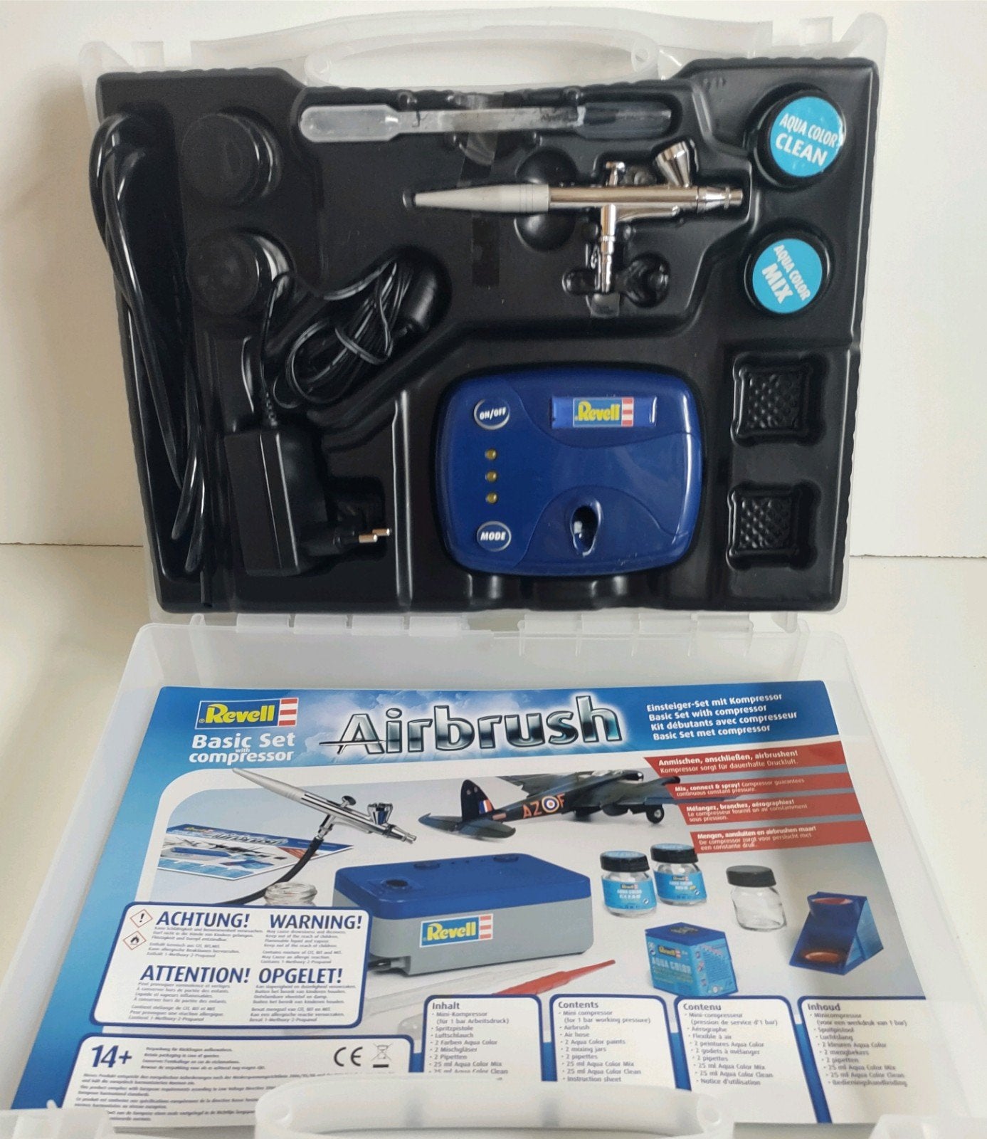 REVELL 39199 Airbrush basisset met compressor voor modelbouw, Ophalen of Verzenden, Gebruikt