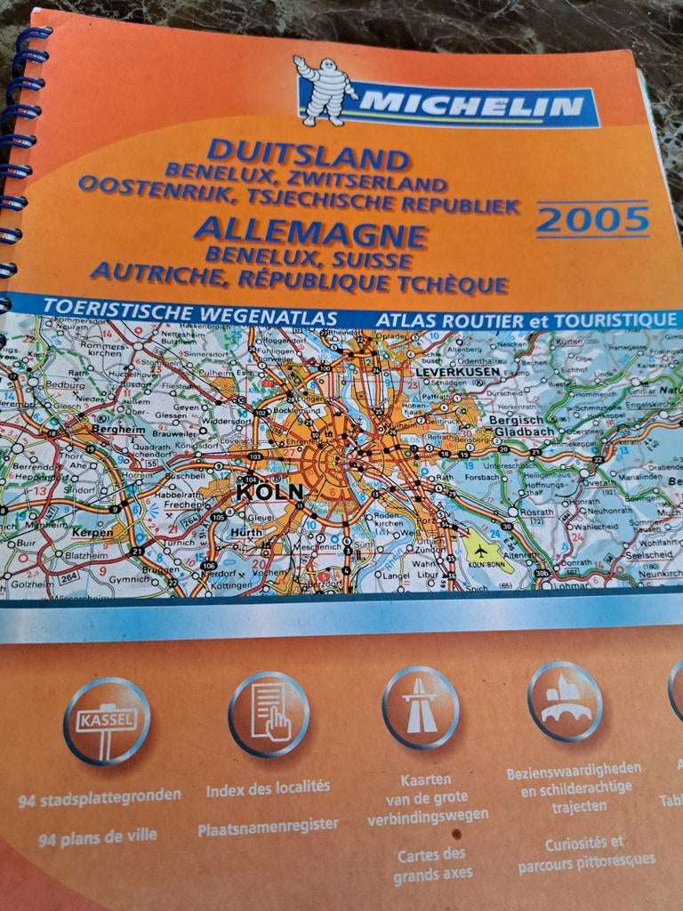 Michelin wegenatlas Duitsland Benelux Zwitserland 2005, Boeken, Ophalen of Verzenden
