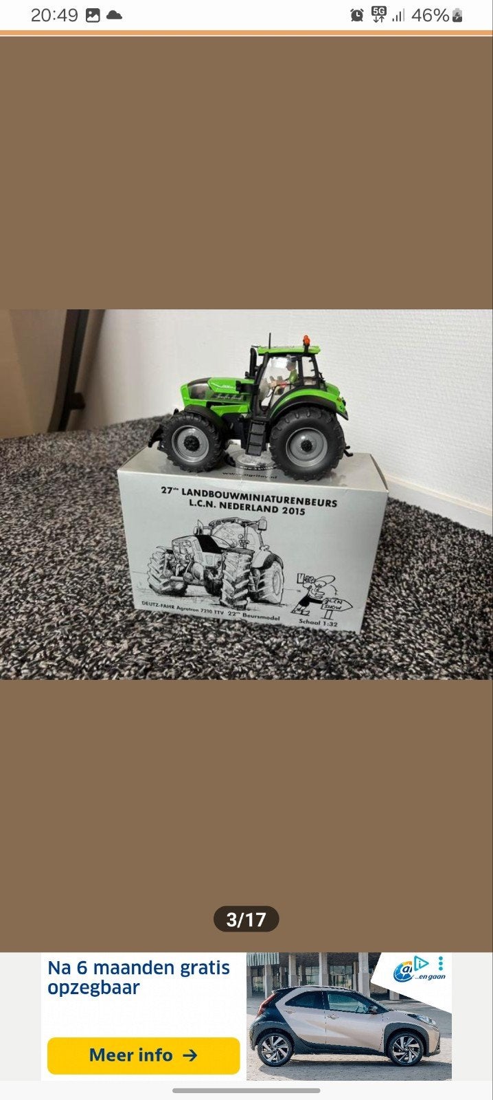 Deutz-Fahr Agrotron 7210 TTV Beursmodel 1:32, SIKU, Tractor of Landbouw, Nieuw, Ophalen of Verzenden