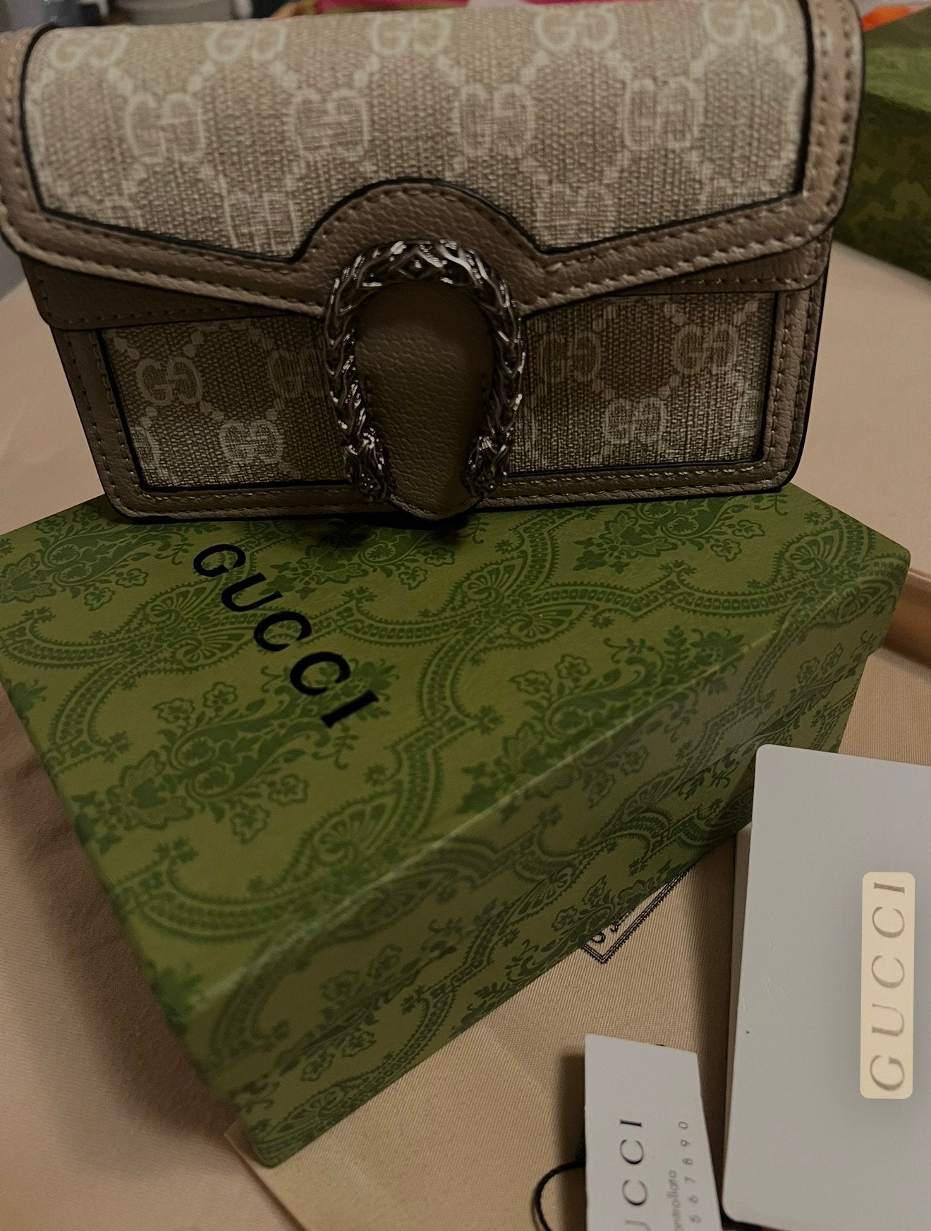 GG tas mini Dionysus, Ophalen of Verzenden, Nieuw, Beige