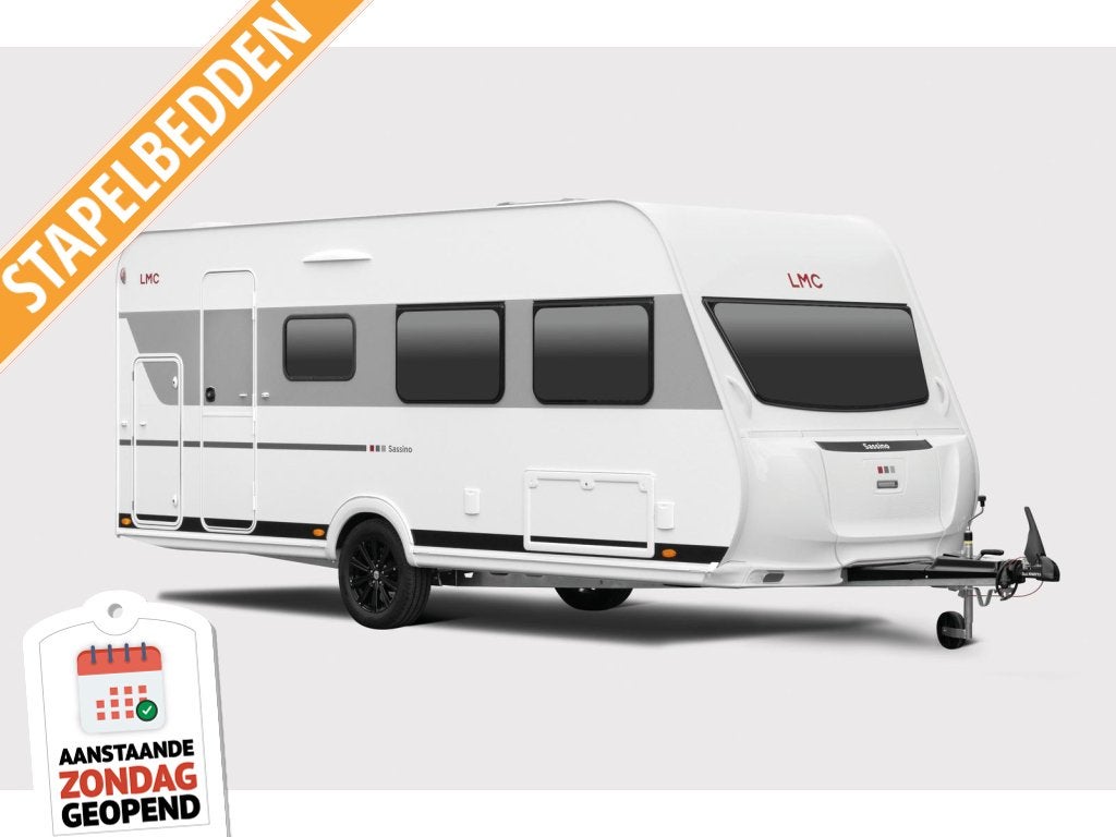 LMC Sassino 470K 2026,premium matrassen, Caravans en Kamperen, Schokbreker, Standaardzit, Dwarsbed, Bedrijf