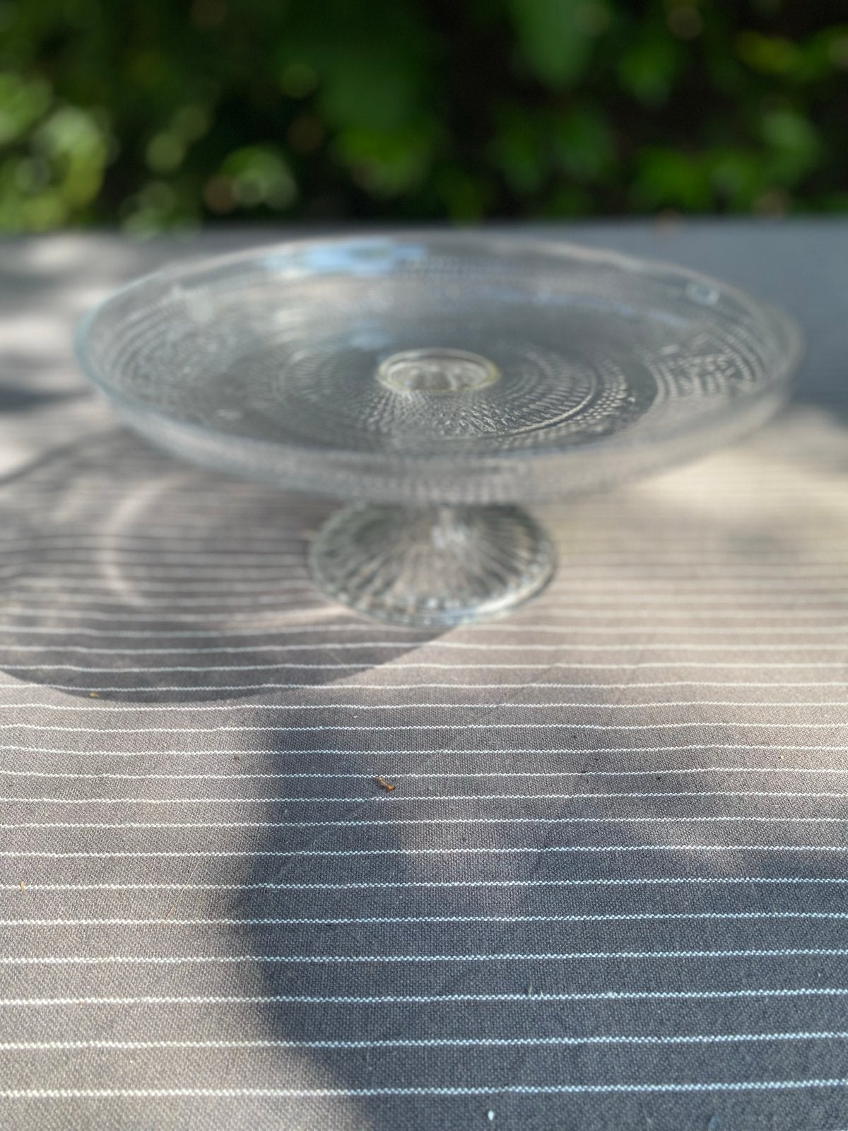 Glazen taartplateau met voet - Decoratief en functioneel, Ophalen, Overige merken, Glas, Overige typen