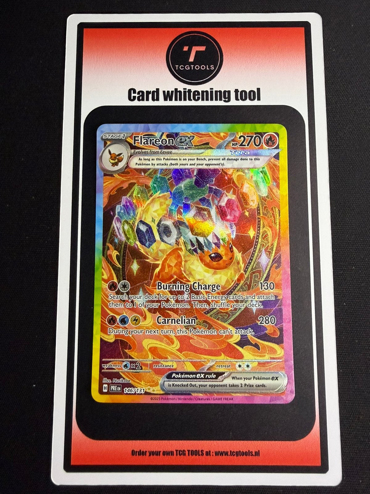 Flareon 146 Prismatic Evolutions Pokemon, Ophalen of Verzenden, Zo goed als nieuw