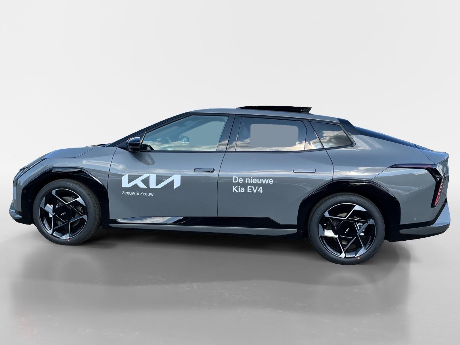 Kia EV4 Fastback GT-PlusLine 81.4 kWh | Schuif/kanteldak | L, Auto's, Kia, Zwart, Origineel Nederlands, 584 km, 204 pk