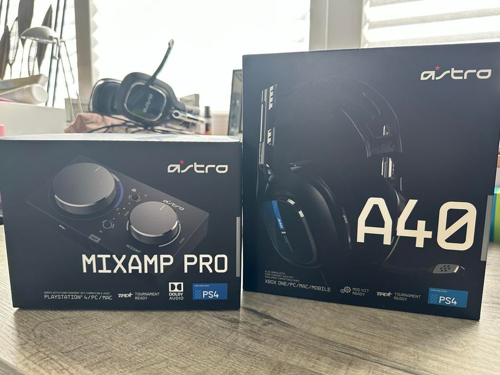 Astro A40 TR Headset met MixAmp Pro TR (PS/PC/Mac), Ophalen of Verzenden, Gebruikt, Over oor (circumaural), Overige merken
