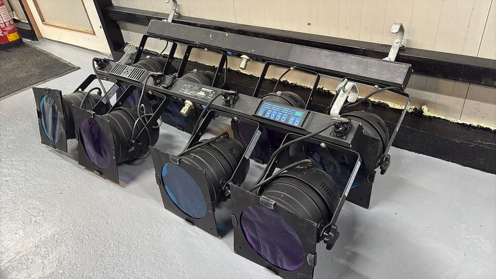 2x par 64 balkjes, Muziek en Instrumenten, Licht en Laser, Ophalen, Gebruikt, Licht, Kleur