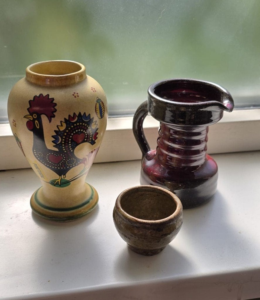 vintage mobach pot vaas aardewerk, Huis en Inrichting, Ophalen, Aardewerk of Porselein, Zo goed als nieuw, Minder dan 50 cm