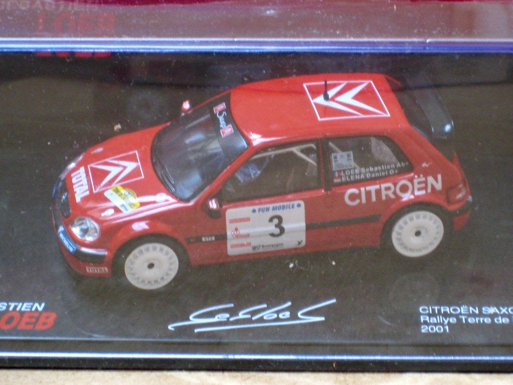 Citroen Saxo T4 Rally Terre d'Auxerre 2001 Loeb Altaya 1:43, Ophalen of Verzenden, Nieuw, Auto, Overige merken