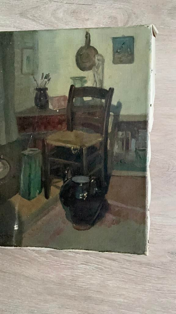Schilderij, Antiek en Kunst, Kunst | Schilderijen | Klassiek, Ophalen of Verzenden