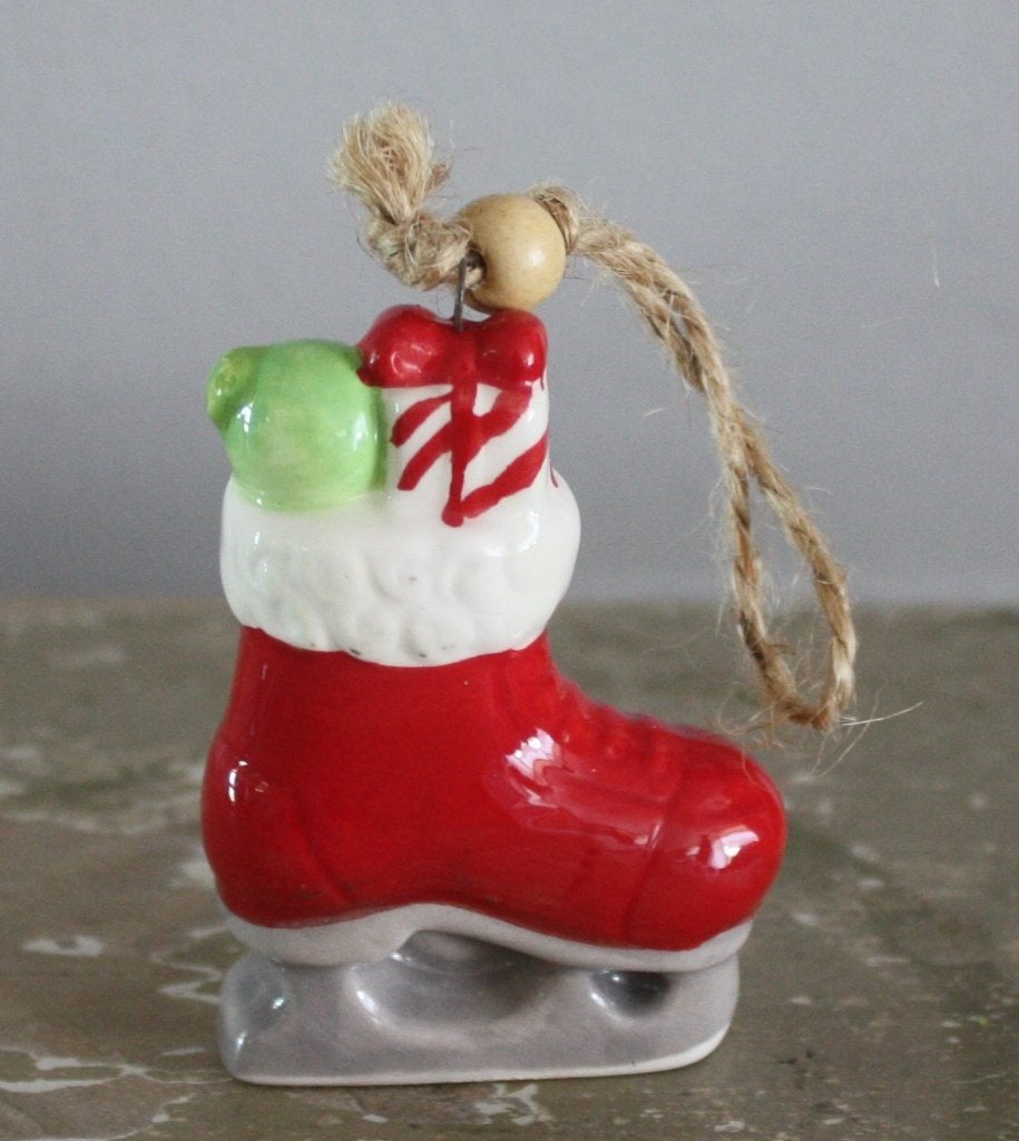 stenen schaats hanger, Diversen, Kerst, Ophalen of Verzenden, Gebruikt