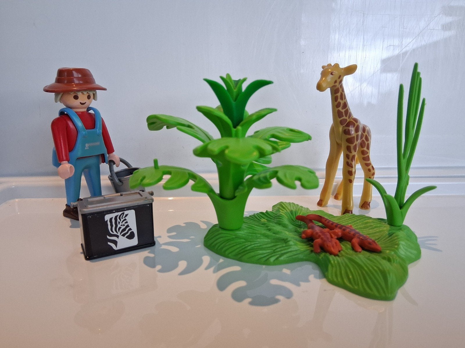 Playmobil Safari Set met Giraffe, Verzorger en Accessoires, Ophalen, Zo goed als nieuw, Jongen of Meisje