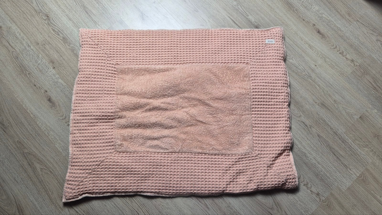 Koeka boxkleed wafelstof - Roze en Grijs, Ophalen, Zo goed als nieuw