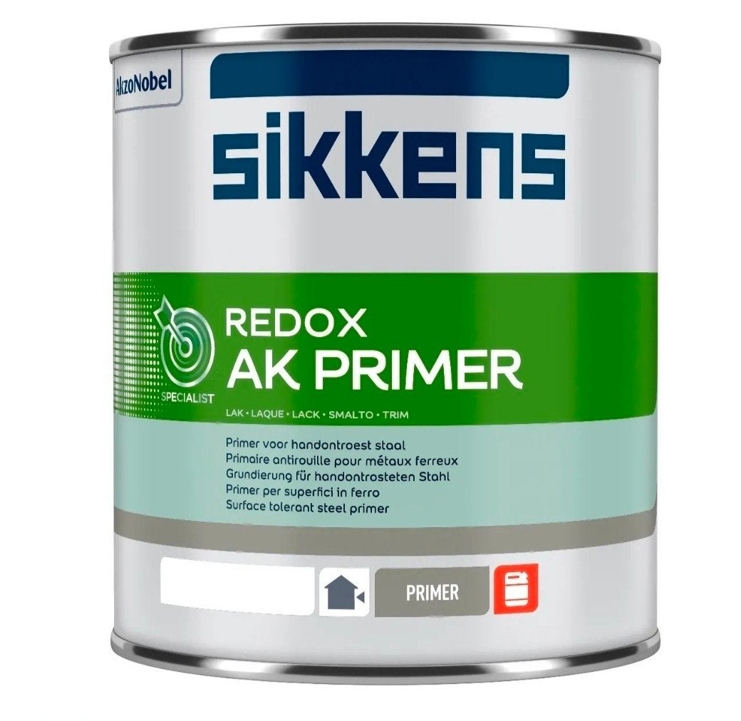 Sikkens Redox AK primer 1 liter, Ophalen of Verzenden, Nieuw, Grijs