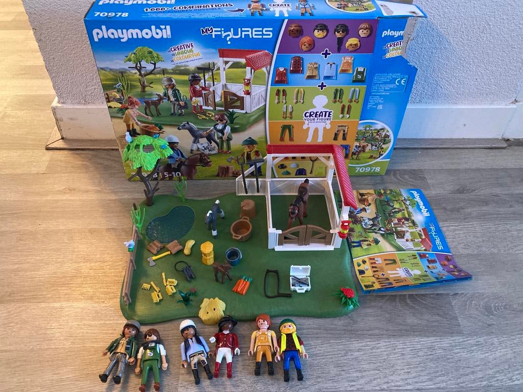 Playmobil my figures paarden ranch 70978, Kinderen en Baby's, Speelgoed | Playmobil, Ophalen of Verzenden, Zo goed als nieuw