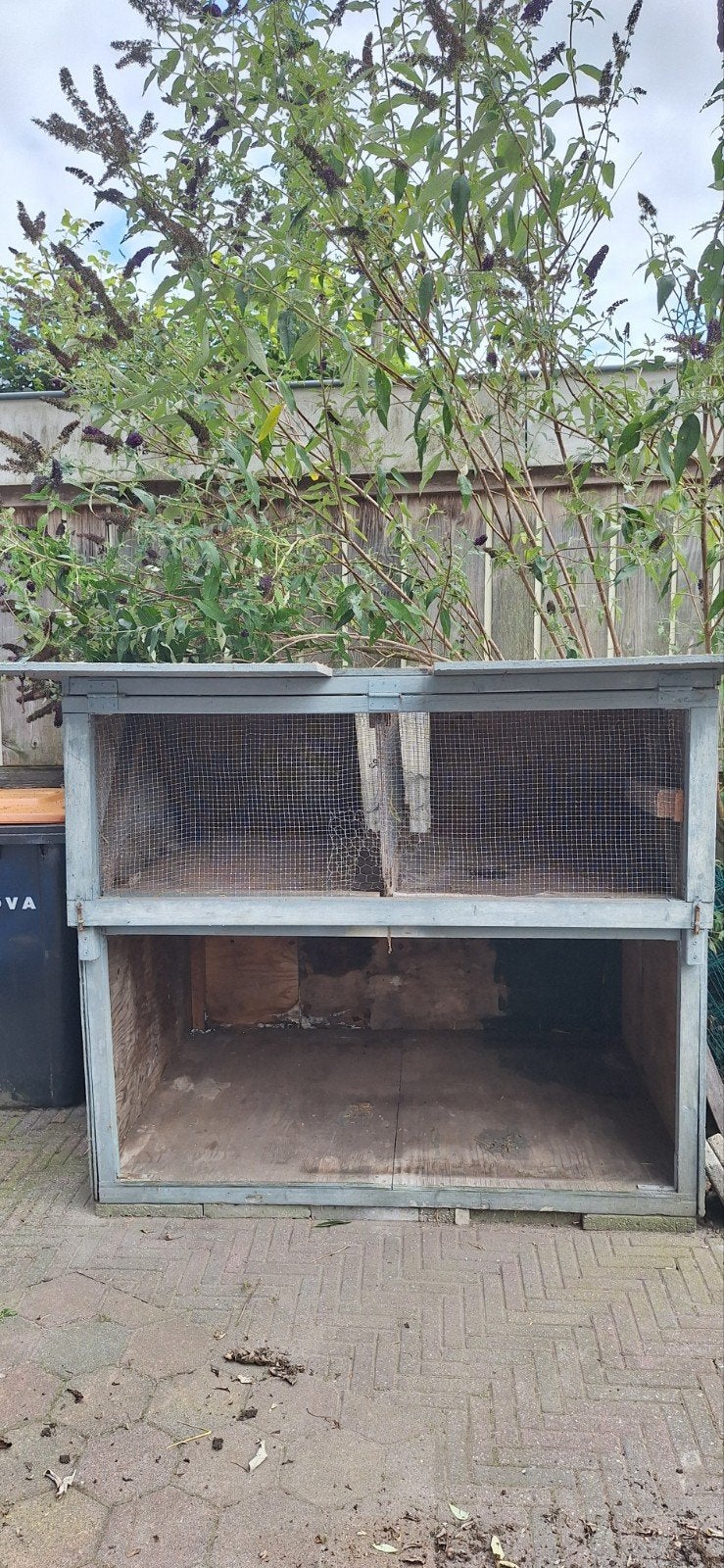gratis 1 konijnenhok met stro, Dieren en Toebehoren, Ophalen, 110 cm of meer, Hok
